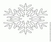 printable snowflake coloring sheet