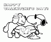 snoopy and valentine dog