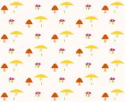 printable nursery mushroom pattern paper wrapping