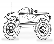 Monster Truck Printable fire