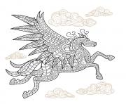 pegasus winged horse hard advanced adult animal