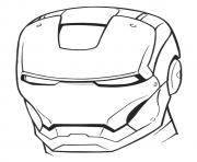 Iron Man Helmet a4 avengers marvel