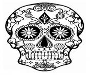 simple sugar skull calavera