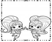 Shimmer and Shine Cute Genies