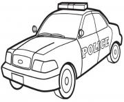 police car coloring pages