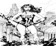 wonde woman in the city dc comics