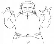 wwe jeff hardy coloring page