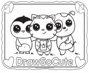 Selfie draw so cute