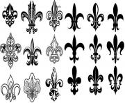 fleur de lis france louisiana quebec gothic traditional art deco