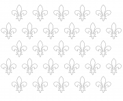 fleur de lis patern