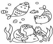 Pusheen the Cat Underwater 