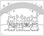 calico critters rainbow with friends