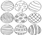 easter eggs pattern