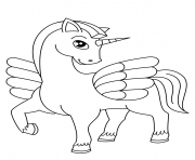 cute winged unicorn