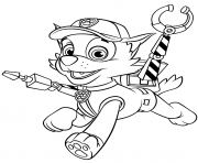 rocky with claws paw patrol