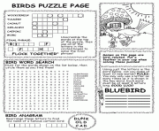 bird puzzle activity sheet