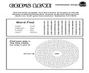 Jesus Gods Love Activity Sheet Religion