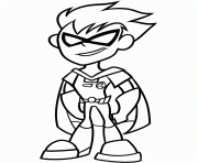 dessin robin from teen titans go