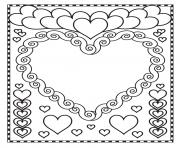 valentine hearts blank