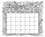 august calendar