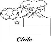 chile flag volcano