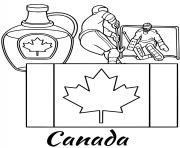 canada flag maple syrup