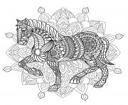 mandala horse adult animal