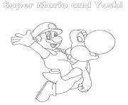 Super Mario and Yoshi