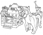 lego horse grooming