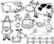 cute farm animals kids