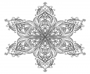 mandala shaped star adult