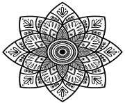 mandala Indian medallion adult