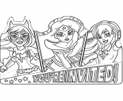 DC Super Hero Girls Invitations