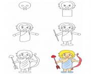 how to draw cupid