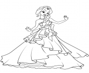 dancing princess having fun