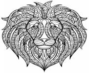 mandala lion africa adult