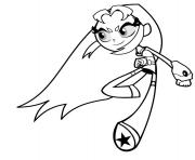 teen titans girl in the air