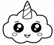 unicorn cloud kawaii