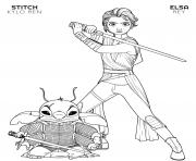 rey elsa and kylo ren stitch disney star wars