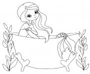 Mermaid in a bathtub