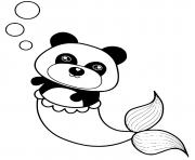 panda mermaid