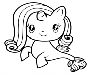 Sea Little Pony Cutie Rarity