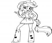 My Little Pony Equestria Girls Apple Jack coloring pages