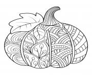 pumpkin decorative patterned pumpkin with leaf