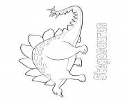 dinosaur easy stegosaurus