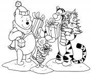 Pooh Tigger Piglet with presents