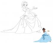 Princess Tiana And Prince Naveen As a Frog