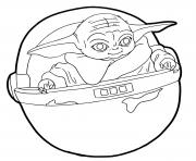 baby yoda spaceship