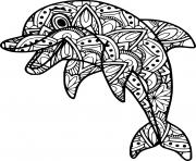 Dolphin Zentangle