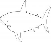 Great White Shark Outline